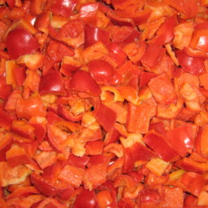 Frozen Red Pepper Cubes